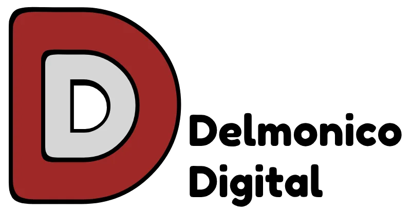 Delmonico Digital, web design, videography and more, Logo